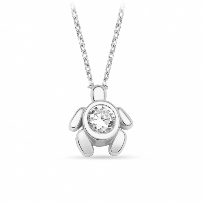 14K Gold Turtle Necklace