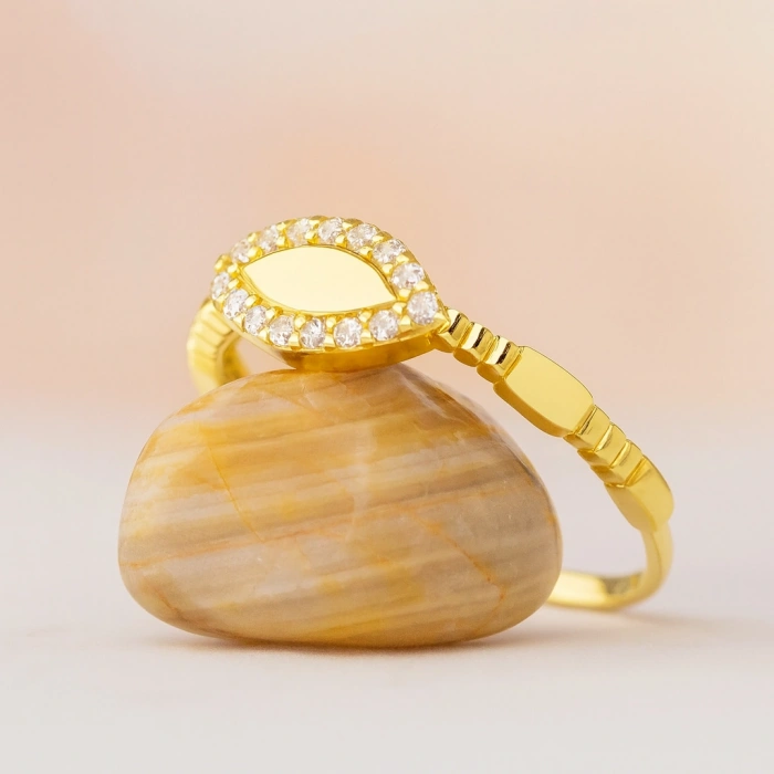 14 Ayar Altın Markiz Yüzük