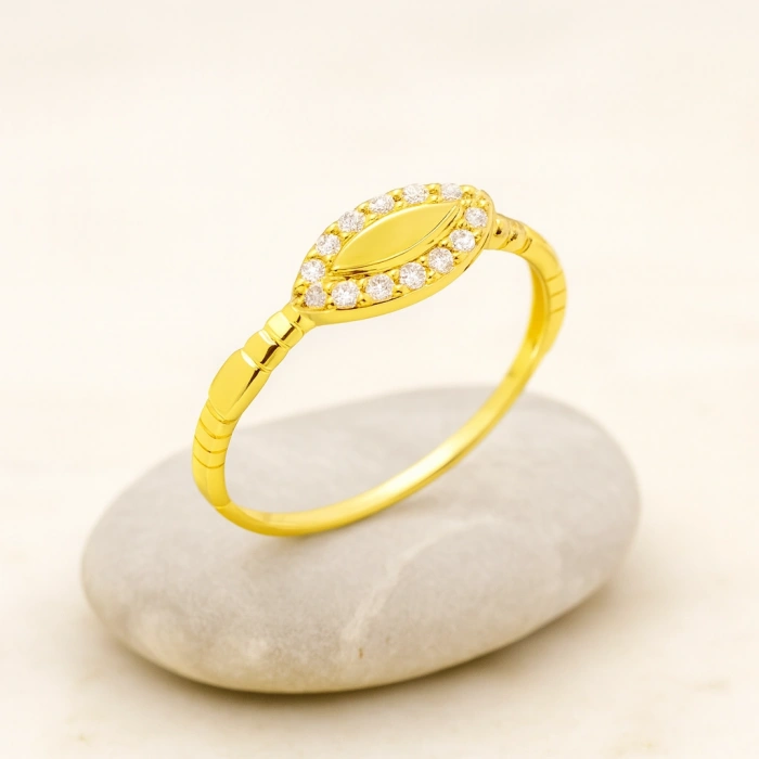 14 Ayar Altın Markiz Yüzük