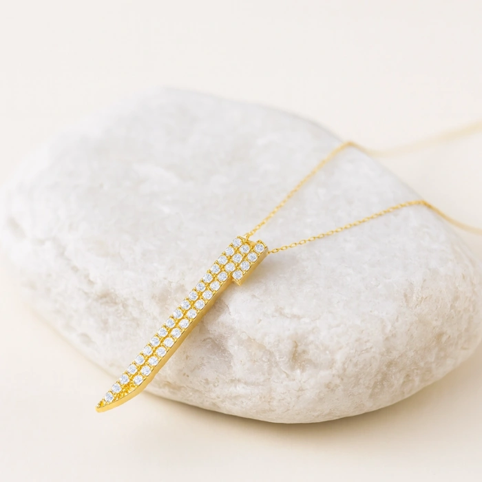 14K Solid Gold Elif Necklace