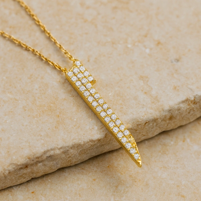 14K Solid Gold Elif Necklace