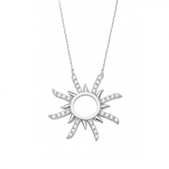 14 Ayar Altın Zarif Güneş Kolye