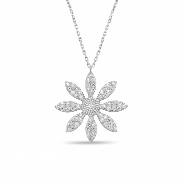 14K Gold Elegant Daisy Necklace