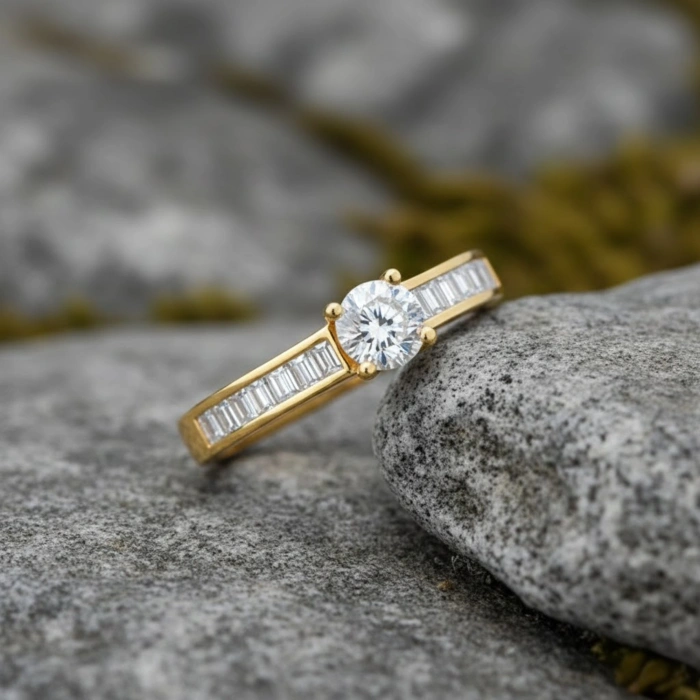 0.50 Carat Baguette Diamond Ring