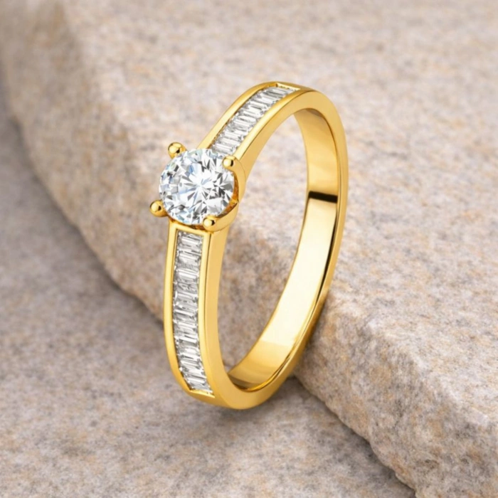 0.50 Carat Baguette Diamond Ring