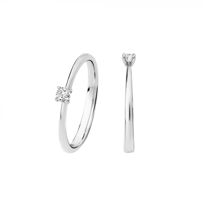 0.10 Karat Minimal Tektaş Pırlanta Yüzük