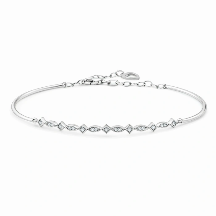 0.14 Carat Heart Detail Diamond Bracelet
