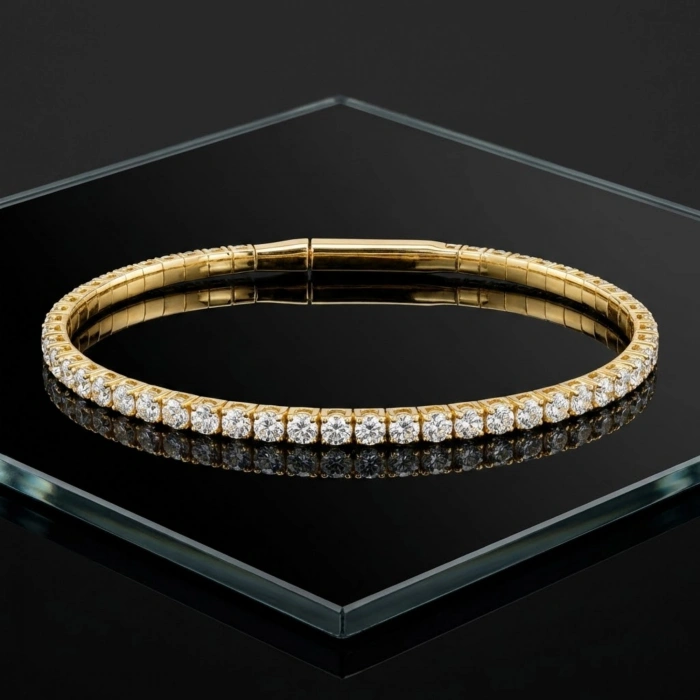 1.75 Karat Pırlanta Tennis Bileklik