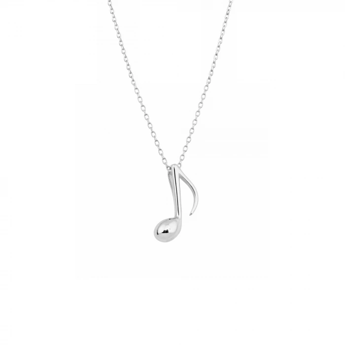 14K Gold Music Note Necklace