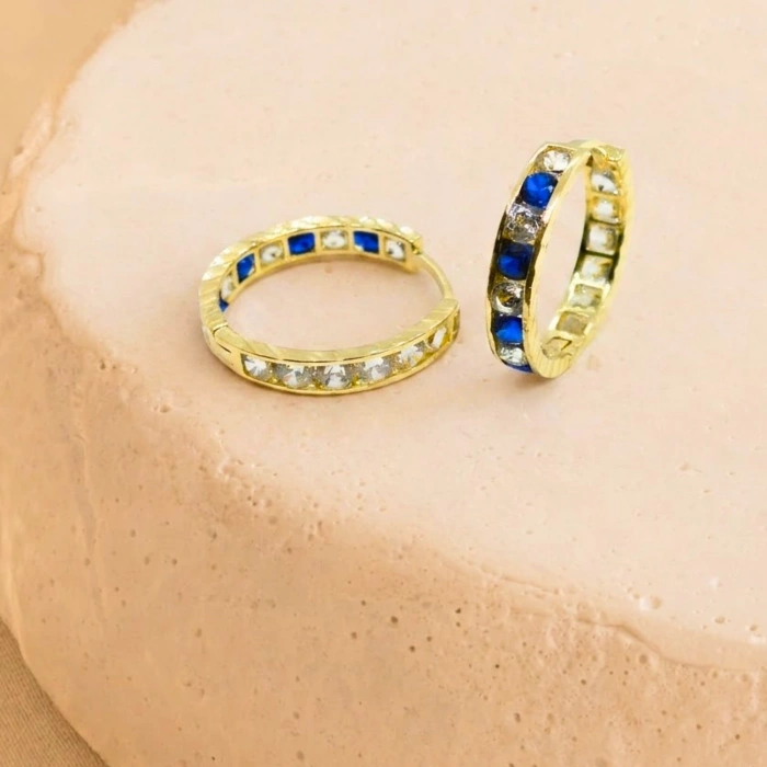 14 Ayar Altın 13 mm Halka Küpe