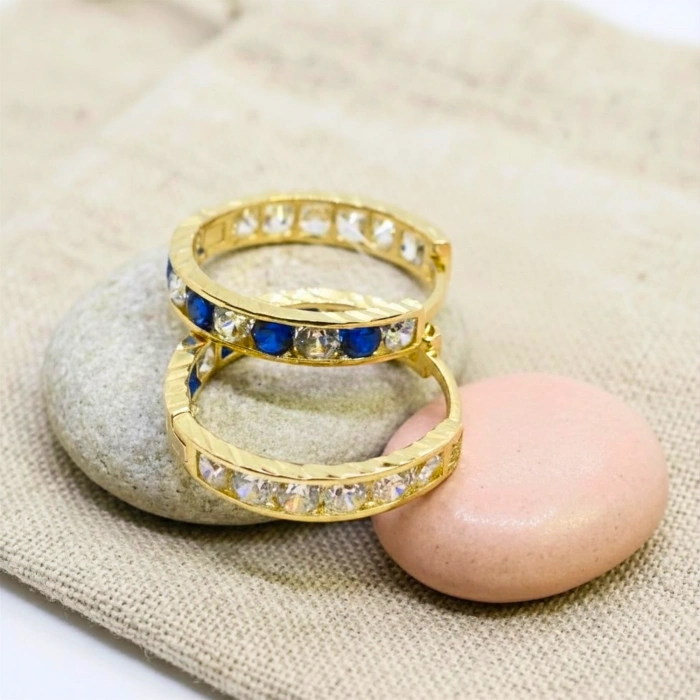 14 Ayar Altın 13 mm Halka Küpe