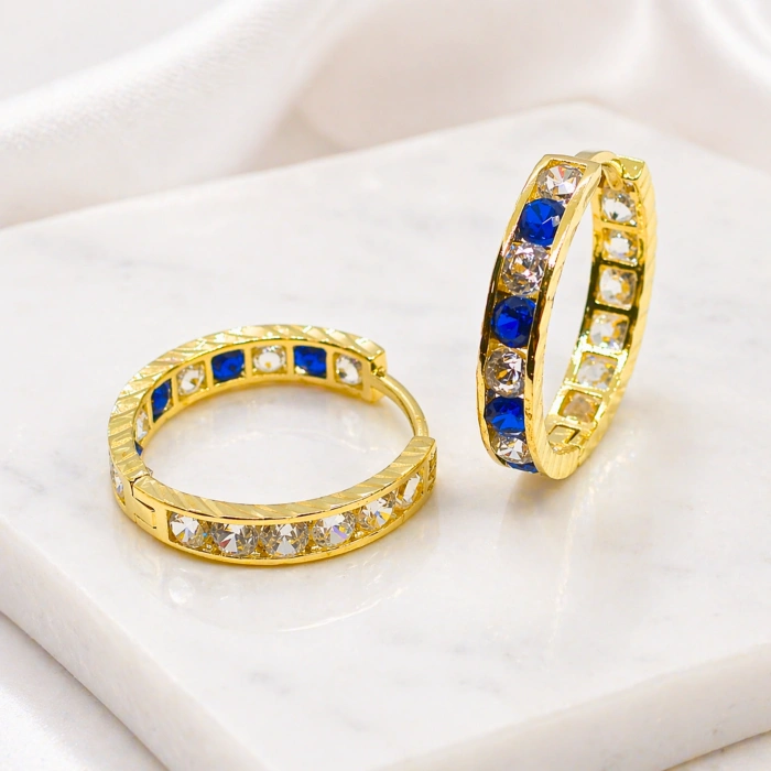 14 Ayar Altın 13 mm Halka Küpe