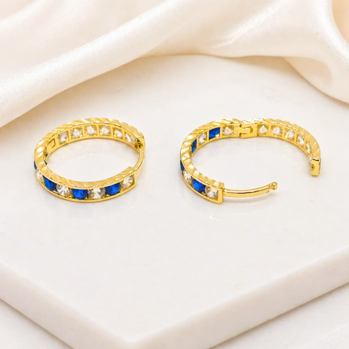 14 Ayar Altın 13 mm Halka Küpe