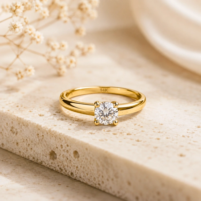 0.10 Carat Diamond Solitaire Ring