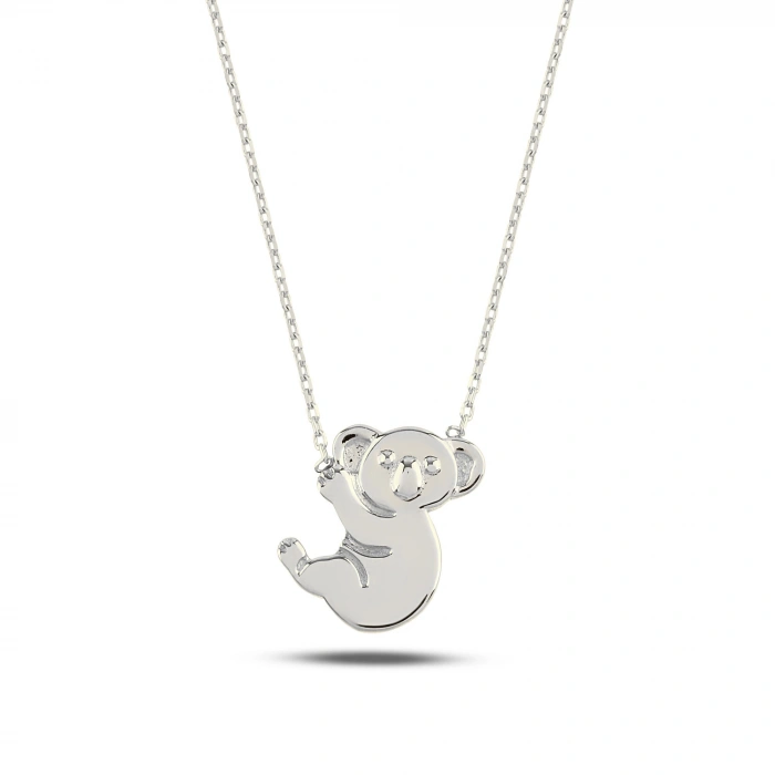 Cute Tiny Koala Gold Necklace, 14K Gold Bear Necklace, Australian Animal Jewelry Gift