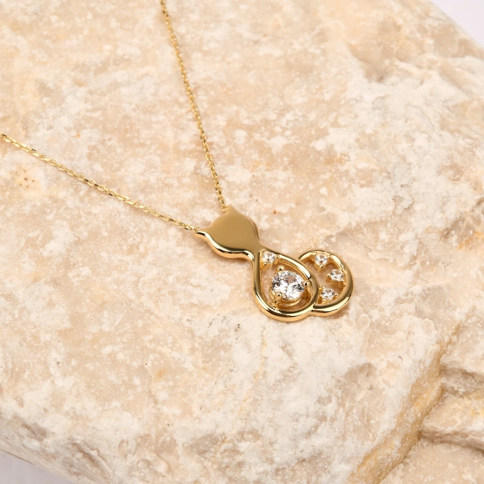 Tiny Kitten Gold Necklace, 14K Gold Kitten Necklace, Cute Gold Jewelry