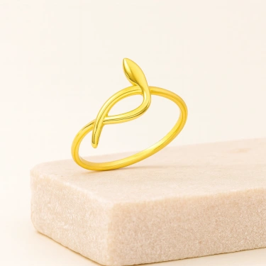 14K Gold Snake Ring, Spiral Ring, Animal Jewelry, Snake Ring