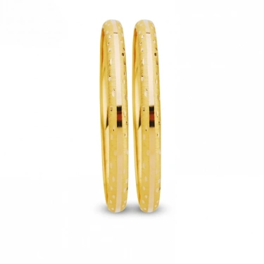 22 Ayar Altın 6 Gram Parlak Şeritli Bilezik