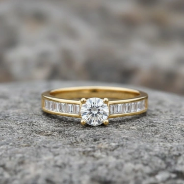 0.50 Carat Baguette Diamond Ring