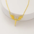14 Ayar Altın Kanatlı Melek Kolye