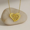14K Gold Multi-Heart Necklace