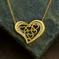14K Gold Multi-Heart Necklace