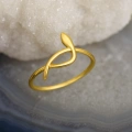 14K Gold Snake Ring, Spiral Ring, Animal Jewelry, Snake Ring