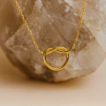 Elegant Love Knot Gold Necklace, Perfect Meaningful Heart Necklace, Mother’s Day Gift