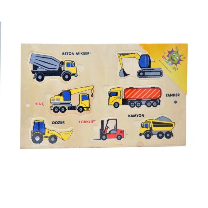 Çocuk 109 Woodoy Yapboz İş Makineleri