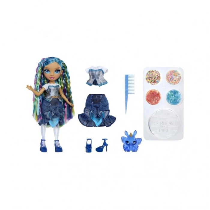 122395 Rainbow Parıltılar ve Slime Bebek / Asorti +4 yaş