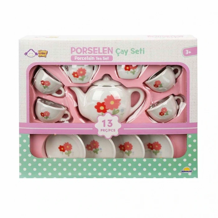 1501 Porselen Çay Seti 13 Parça -Sunman
