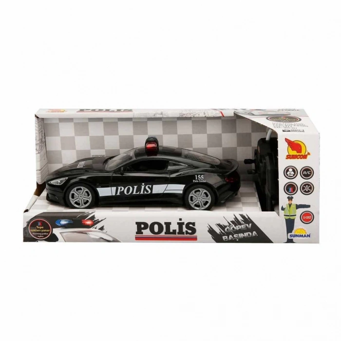 Çocuk 20357 Uzaktan Kumandalı Suncon Işıklı Polis Arabası 21 cm