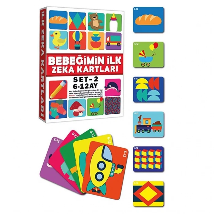  2205 Eğitici Kartlar 6-12 Ay Zeka Kartları -Dıytoys