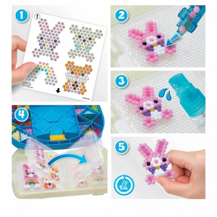 Çocuk 31912 AquaBeads Çantalı Başlangıç Seti 900 parça +4 yaş