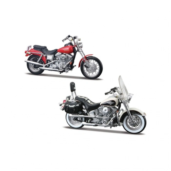 37301 1 18 Harley-Davidson İkili Motorlar Asorti