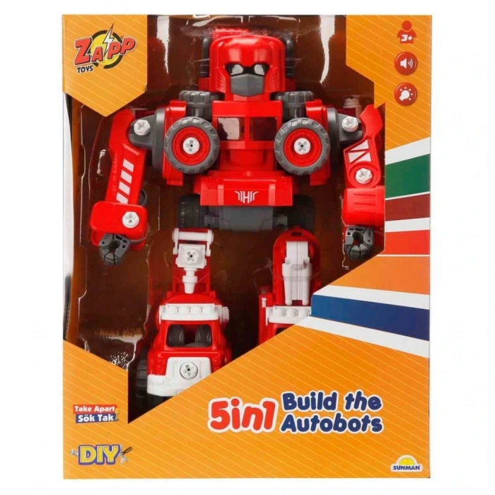 5in1 Zapp Toys Sesli ve Işıklı Sök Tak Robot