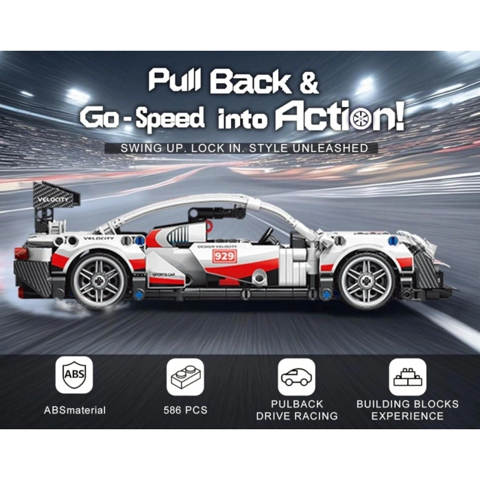 9055-3  TOYSE TOYS BRİCKS SPEED GRİ -EKN