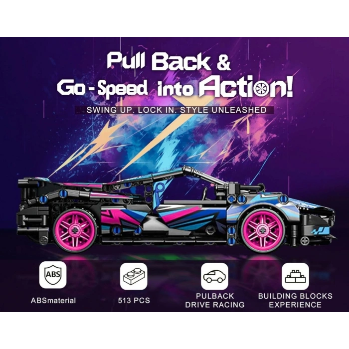 9055-6  TOYSE TOYS BRİCKS SPEED MAVİ CYBER-EKN