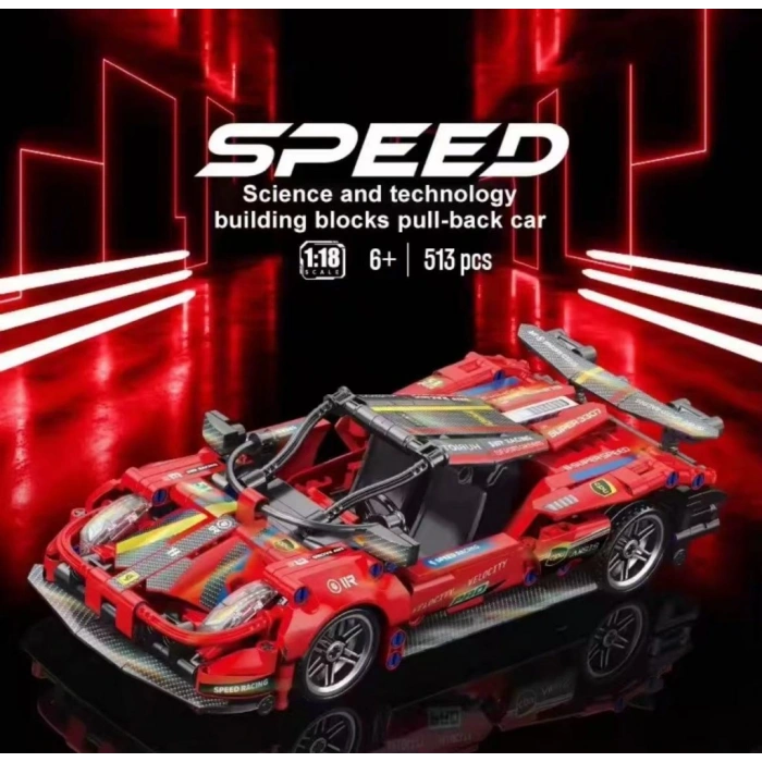 9055-7  TOYSE TOYS BRİCKS SPEED KIRMIZI -EKN