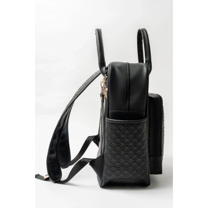 Anne Bebek Bakım Sırt Çantası 7350 Siyah