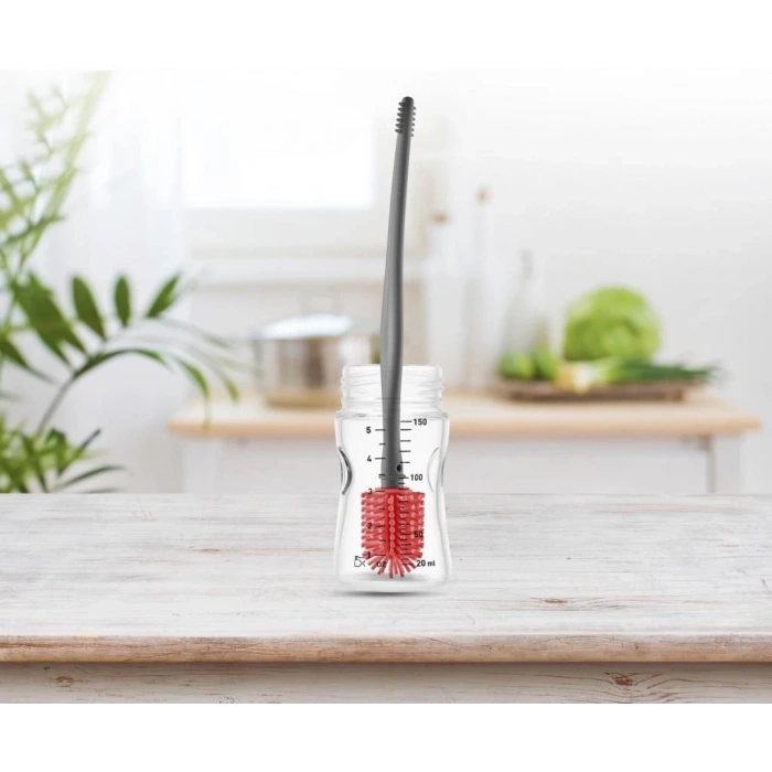 Çocuk BabyJem Emzik ve Biberon Temizleme Fırçası 723 Pembe