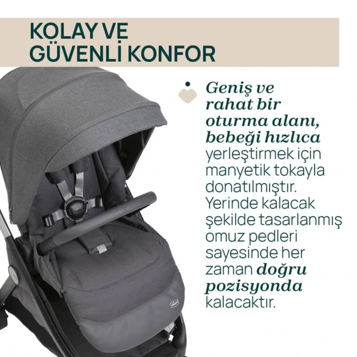 Bebek Arabası Black Satin