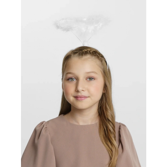 Beyaz Otrişli Tüylü Esnek Yapı Melek Haresi Melek Tacı