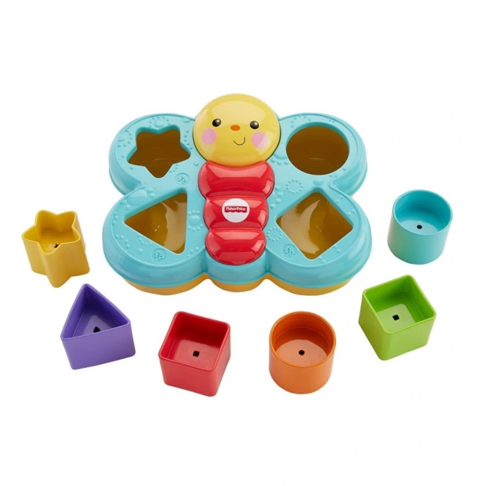 Çocuk CDC22 Fisher-Price® Şekil Eşleştirme Arkadaşı Kelebek / Sıralama ve Şekil Ayırma Oyuncakları