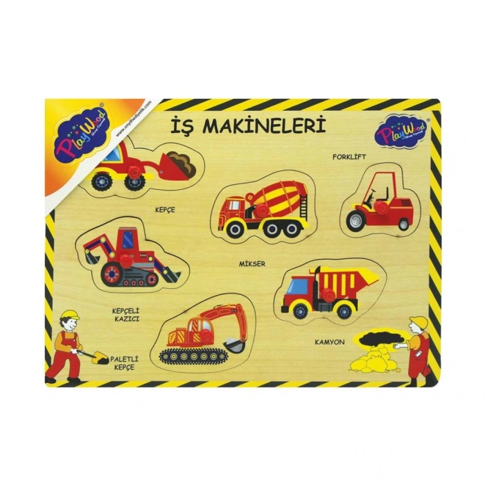 Çocuk 194/195-ONY AHŞAP TUTMALI İŞ MAKİNALARI