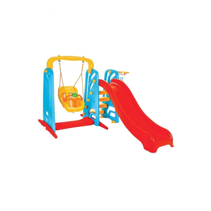 Çocuk 2si Bir Arada Ergonomik Tasarım Kaydırak Ve Salıncak Oyun Parkı