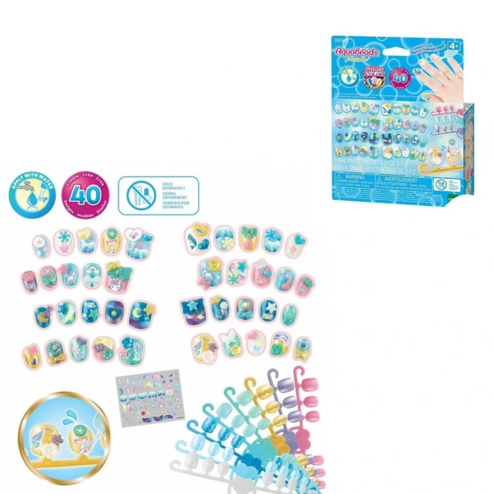 Çocuk 35060 AquaBeads Sihirli Atlar ve Yıldızlar - Yedek Tırnak Paketi +4 yaş