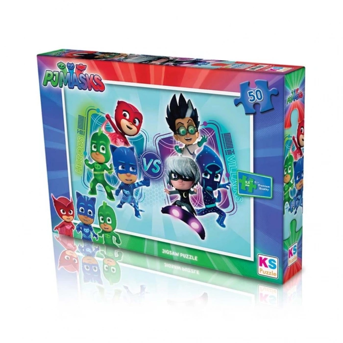 Çocuk 50 Parça Pjmasks Puzzle