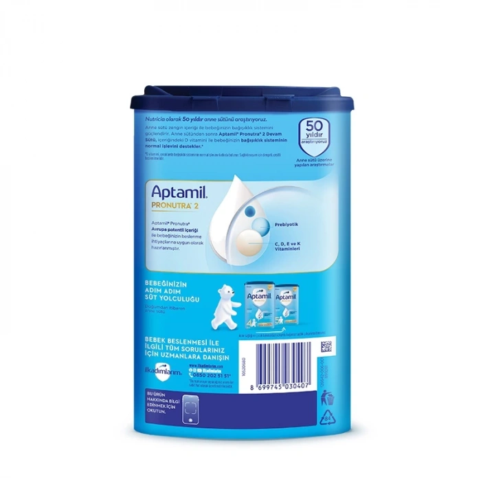 Çocuk Aptamil Devam Sütü Maması No2 6-9 Ay 800 Gr