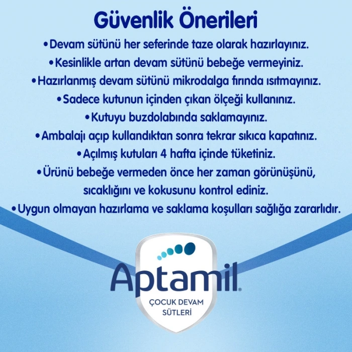 Çocuk Aptamil Devam Sütü Maması No3 9-12 Ay 800 Gr